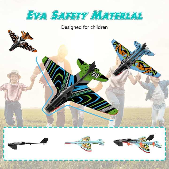 Airplane Launcher Toy with Foam Planes
